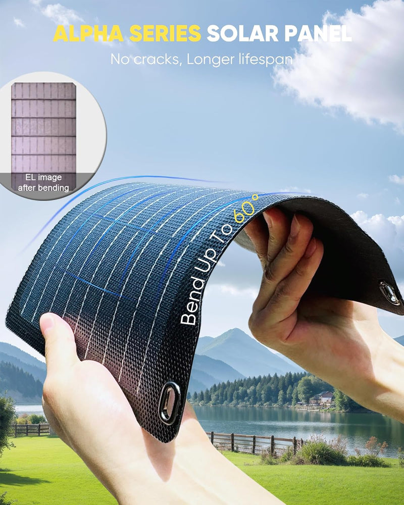 Load image into Gallery viewer, Togopower ALPHA 100W Portable Bifacial Solar Panel PL2100D
